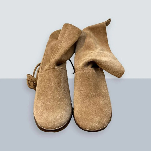 TOMS Mila Leather Boot Toffee Suede 7 - Picture 4 of 6